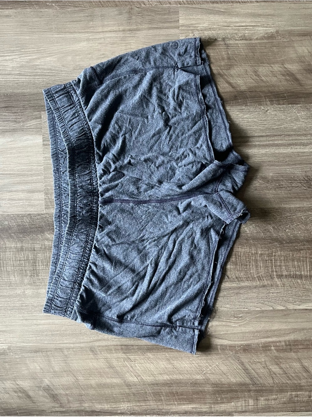 lululemon athletica Heathered Navy Blue Athletic Shorts